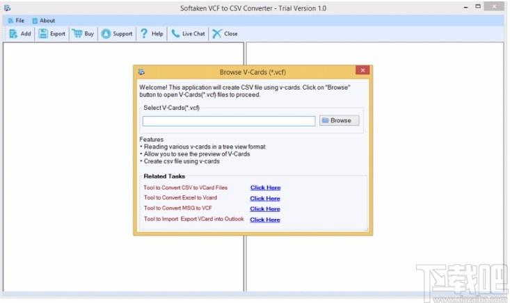 Softaken VCF to CSV Converter下载,VCF转CSV转换器