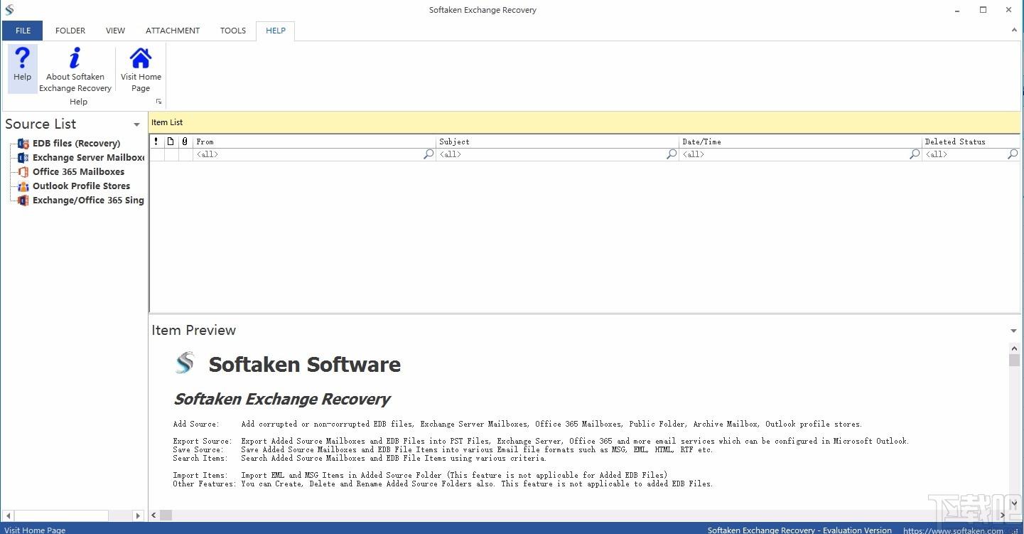 Softaken Exchange Recovery下载,Exchange邮件迁移工具