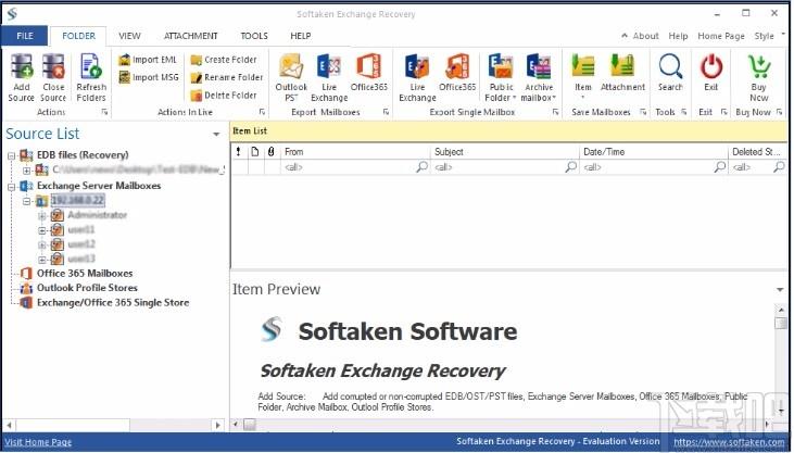 Softaken Exchange Recovery下载,Exchange邮件迁移工具